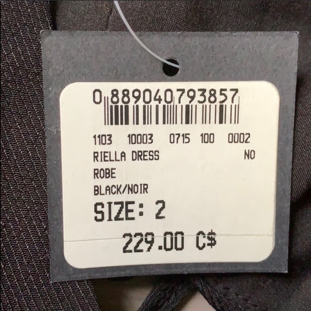 Club Monaco Riella Dress in black 2 NWT - Picture 8 of 9